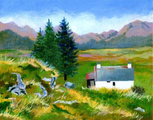 A Mountain View Painting