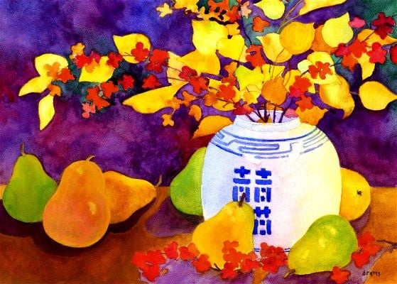 Autumn Bouquet in Jar