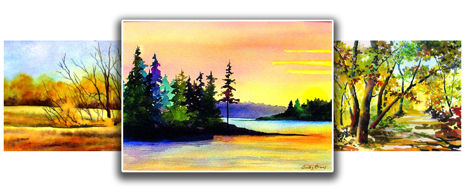 Warm Vibe Landscape Painting